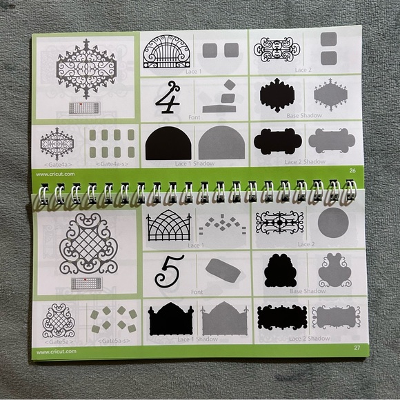 Cricut ORNAMENTAL IRON 2 shapes & fonts - Picture 6 of 14